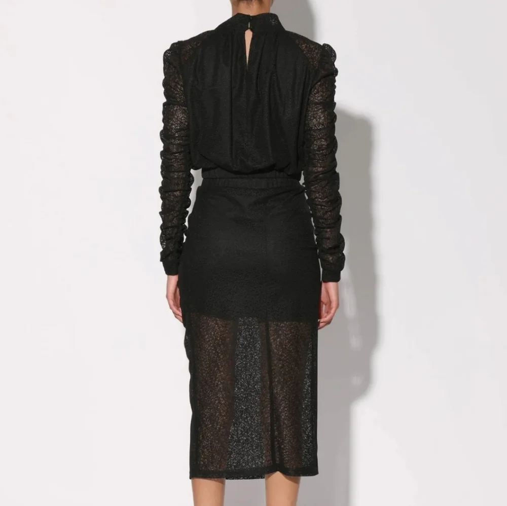 Walter Baker Stephana Ruched‎ Midi Skirt Sz Medium